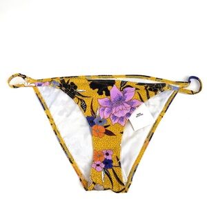 Urban Outfitters Yellow Purple Winnie Floral Bikini Bottom NWT